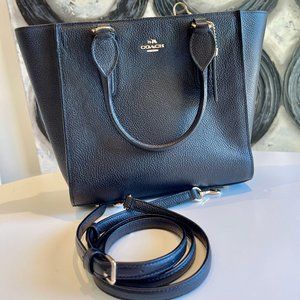 Coach Pebbled Leather Double Handle purse